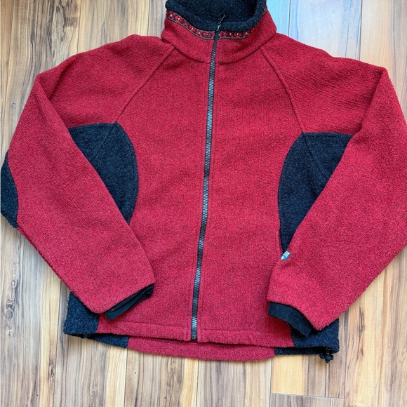 Alf Sweaters - Vintage ALF Kuhl Red and black Jacket